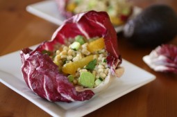 Barley Salad in Radicchio Bowls