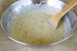 Savory waffle batter