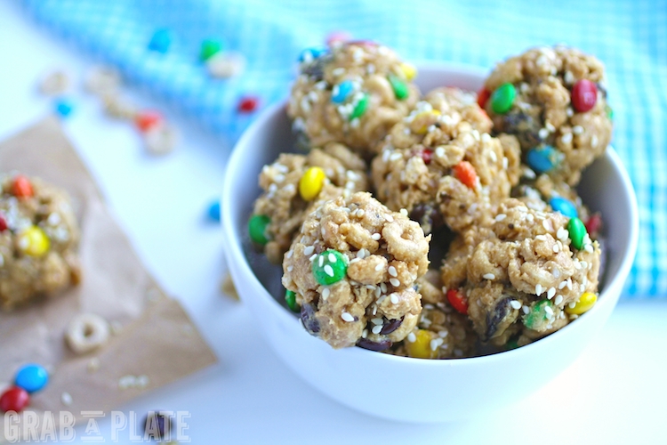 NoBake Monster Cereal Bites by Grab A Plate Epicurious Community Table
