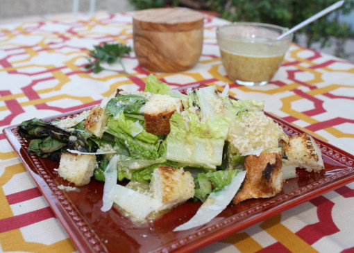 Grilled Caesar salad