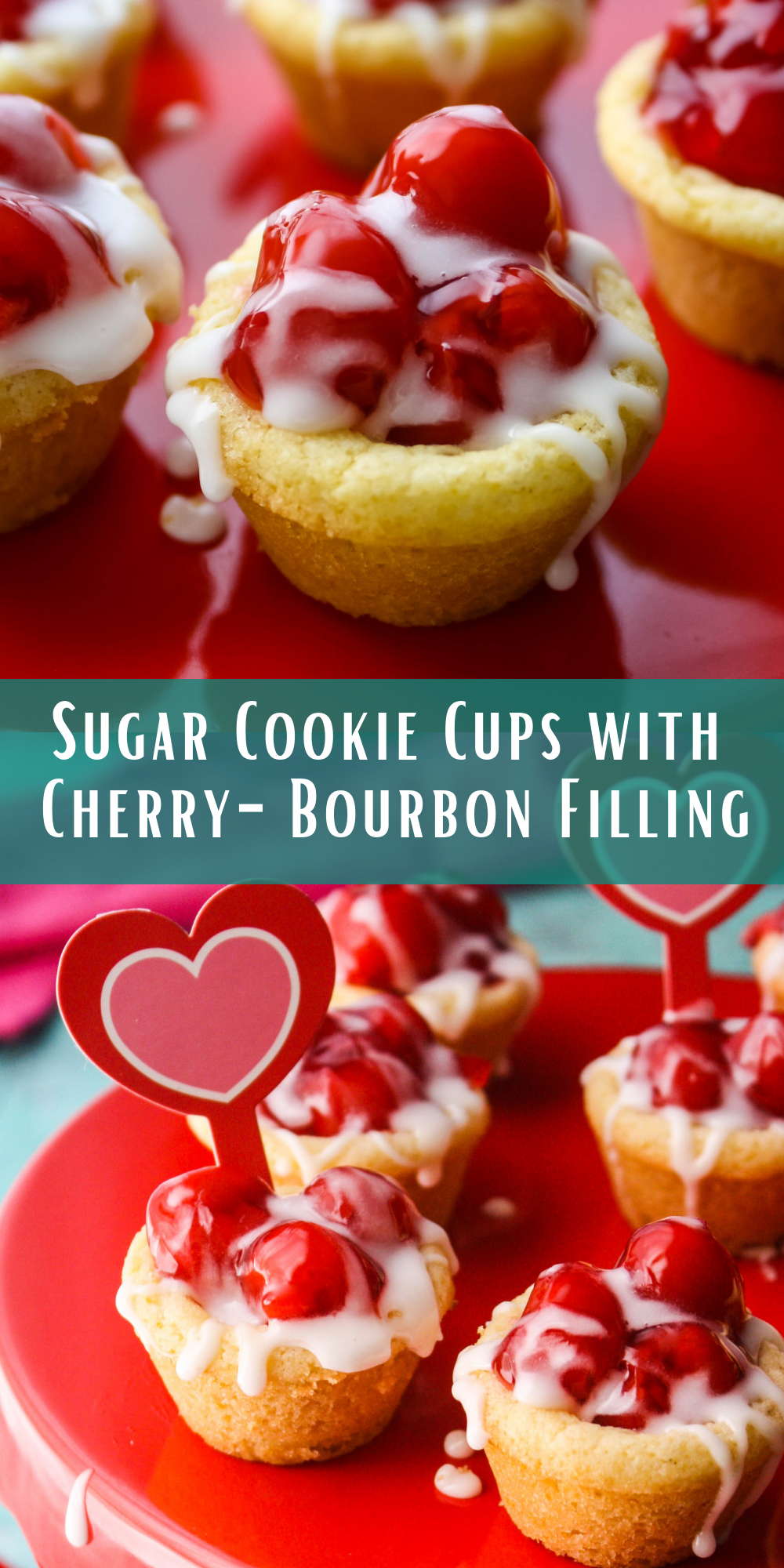 Sugar Cookie Cups with Cherry-Bourbon Filling are easy to make for your next special occasion.