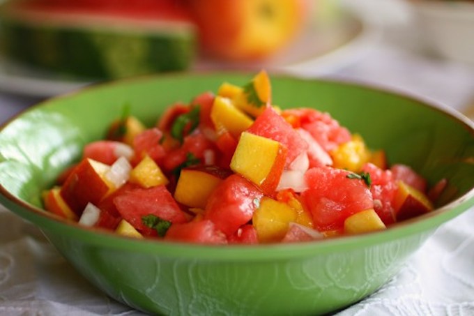 You'll really enjoy the kick to this sweet and Spicy Watermelon Salsa!