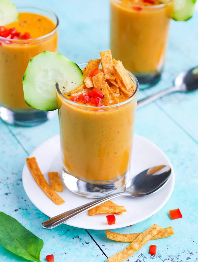 Yellow Heirloom Tomato Gazpacho is a fabulous seasonal appetizer. Yellow Heirloom Tomato Gazpacho is perfect for the season!