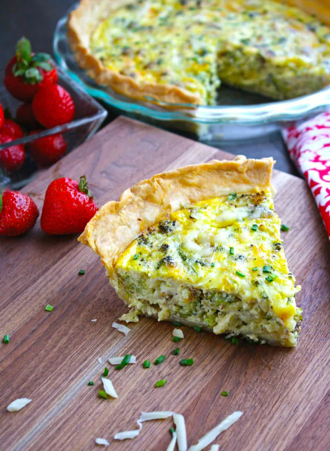 Roasted Broccoli and Swiss Quiche is a delightful dish for brunch or dinner. Roasted Broccoli and Swiss Quiche is a delight for any meal, and it's easy to make. too.
