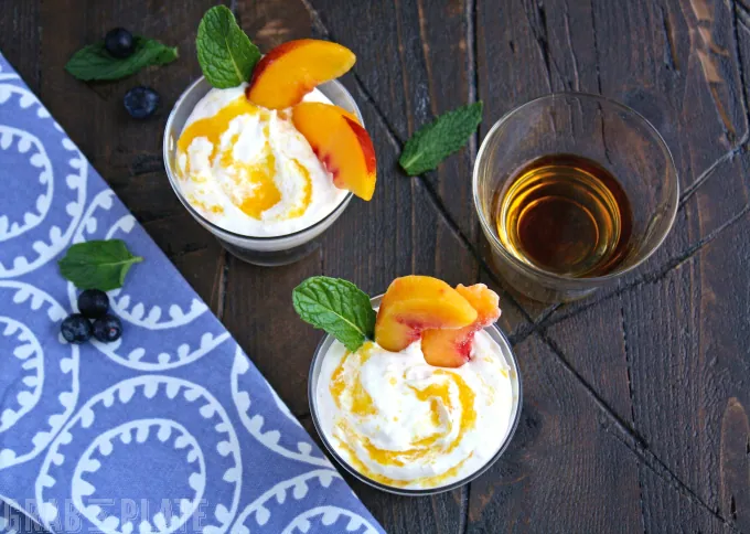 Peach Fool with Bourbon is a simple treat with big flavor!
