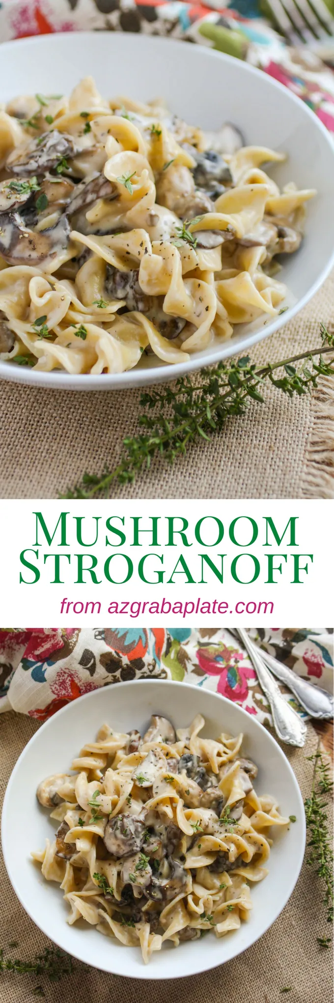 Mushroom Stroganoff is a delicious and hearty dish, perfect on a cold night. You'll love these classic noodles with the mushrooms and cream sauce.