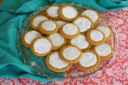Gluten-free Lemon Iced Gingersnap Cookies