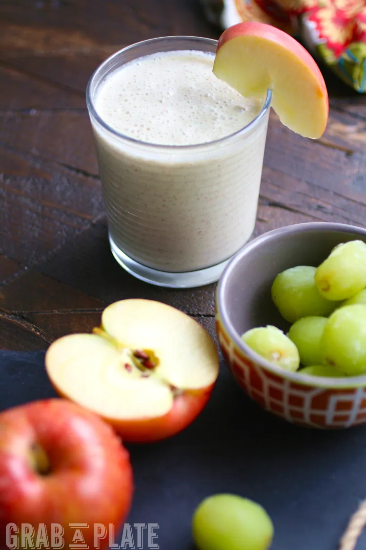 Perfect in the a.m. or p.m., Green Grape, Apple, and Cinnamon Smoothies taste great and are easy to make!