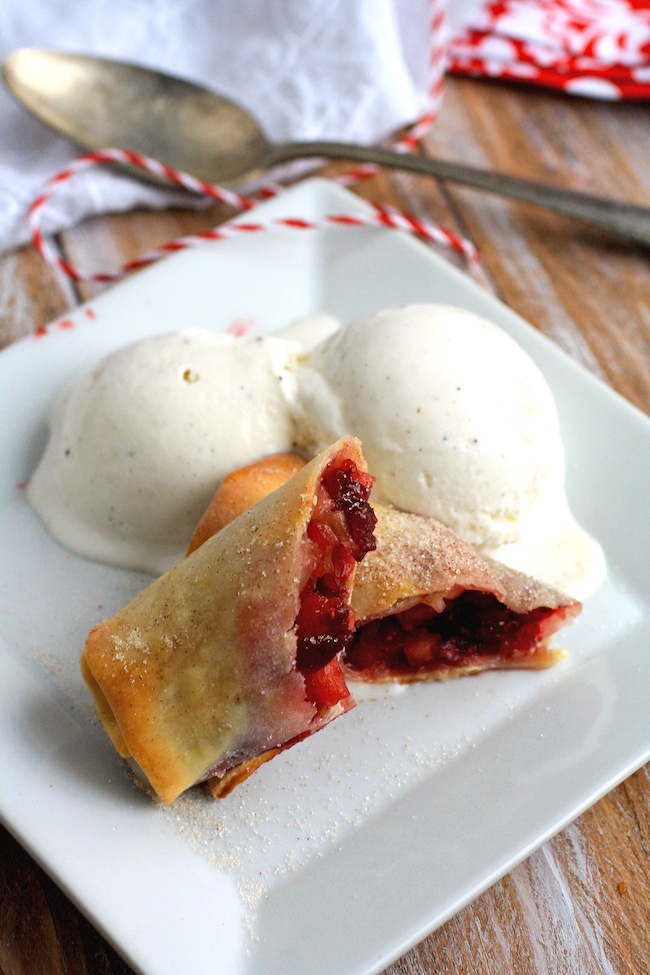 Cranberry-Apple Pie Spring Rolls | Easy Spring Roll Recipes