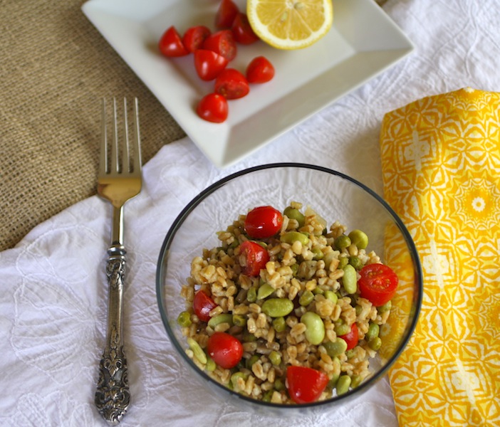 Spring Barley Salad with Lemony Dressing I Grab a Plate