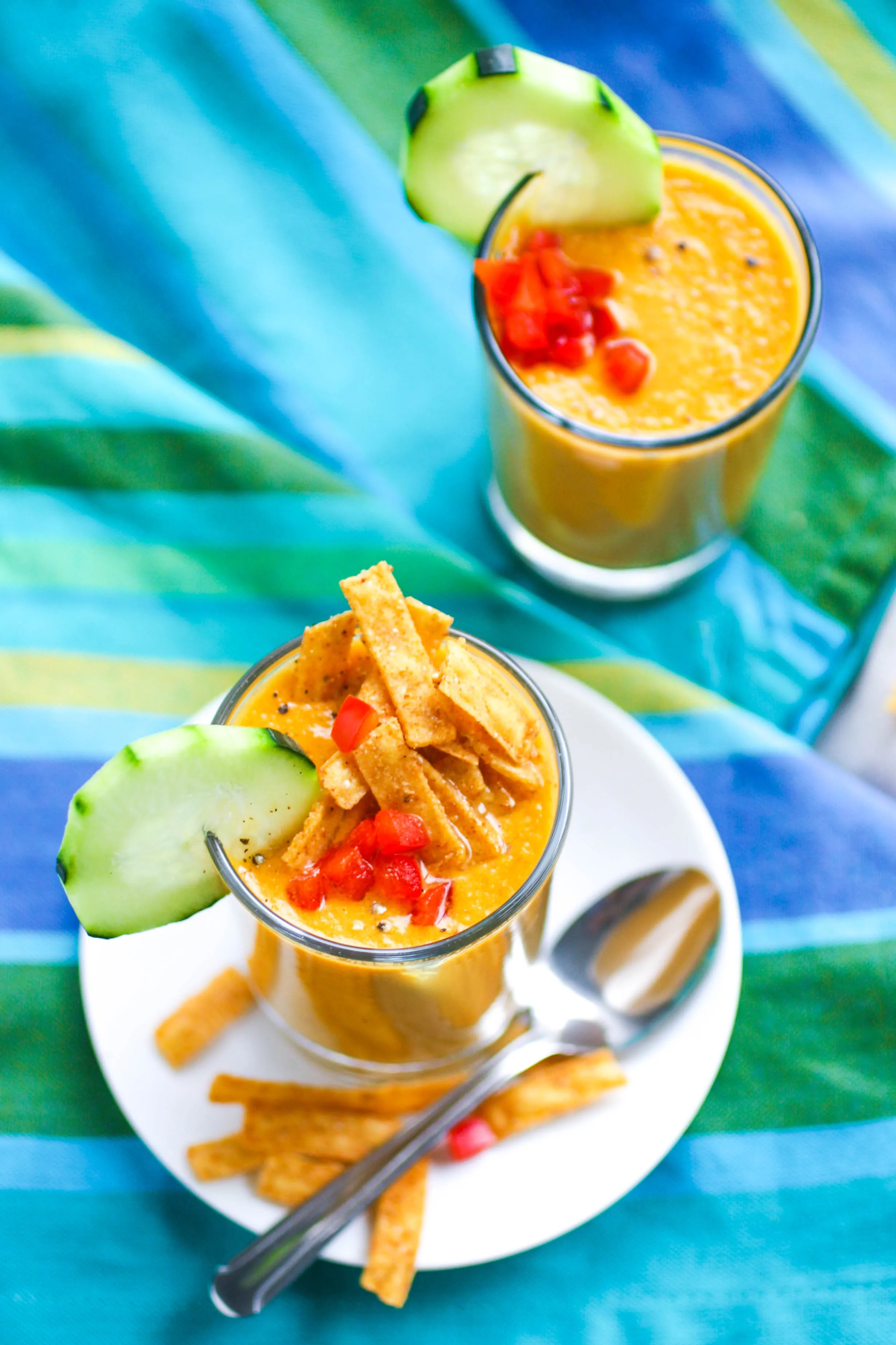Yellow Heirloom Tomato Gazpacho is a great, seasonal appetizer! Yellow Heirloom Tomato Gazpacho is full of fresh flavors for a fabulous starter!