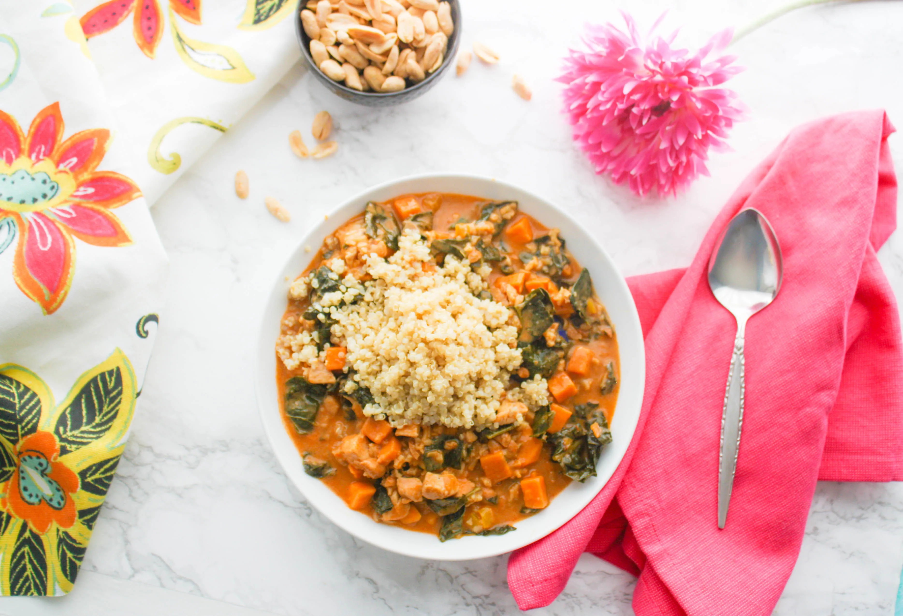 West African Peanut Stew is a delightful dish for dinner. You'll love West African Peanut Stew for the flavor and color!