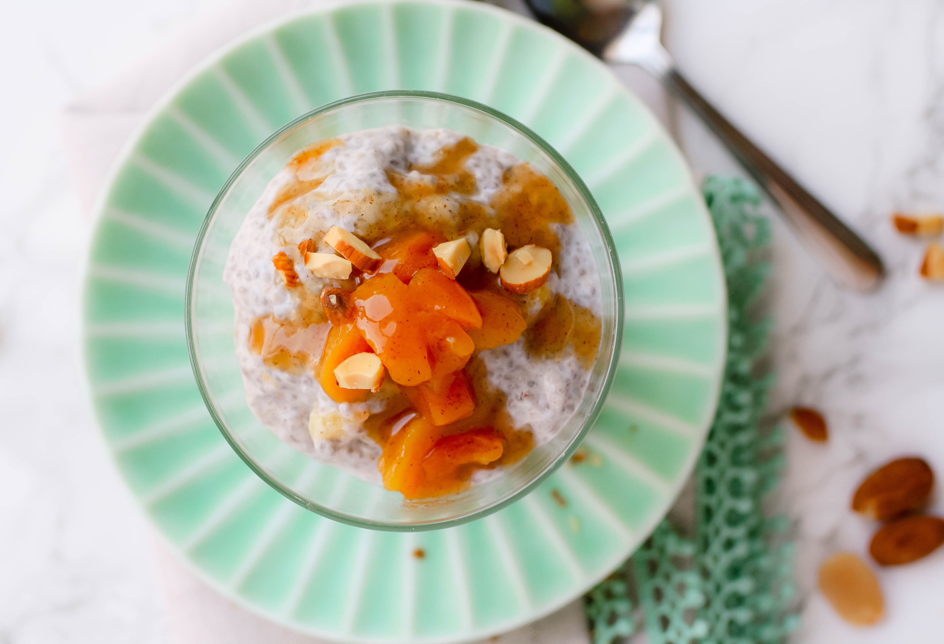 Almond-Apricot Breakfast Chia Pudding is an easy, make-ahead meal. Almond-Apricot Breakfast Chia Pudding is a tasty breakfast option.