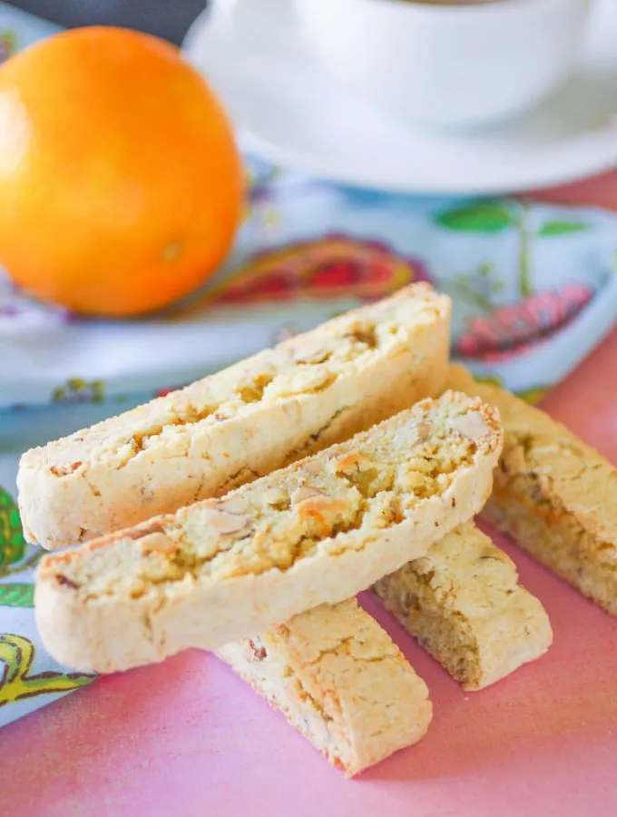Almond-Orange Biscotti are a crunchy cookie treat you'll love. These biscotti cookies are a lovely treat.