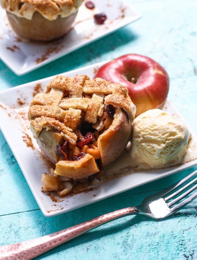 Apple-Cranberry Pie Baked Apples are a fun dessert you'll want to dig into. These baked apples are delicious.