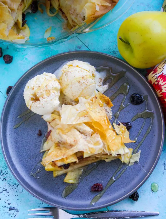 Apple-Cranberry Tart in Phyllo is a treat you'll love to make! Apple-Cranberry Tart in Phyllo is a tasty dessert for sure!