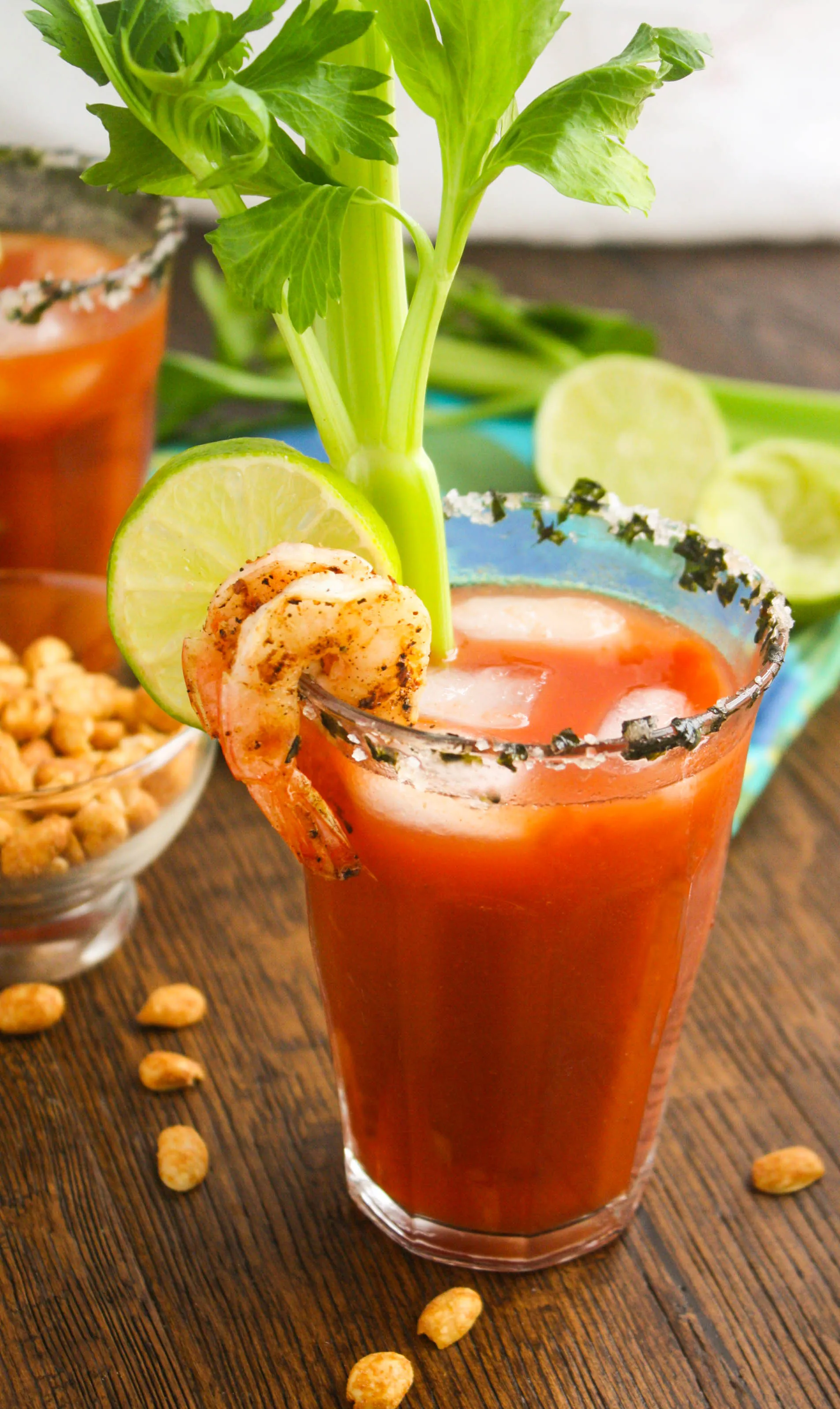 Asian Bloody Mary Cocktails are a fun way to kick off the weekend! You'll love the flavors combined in this cocktail!