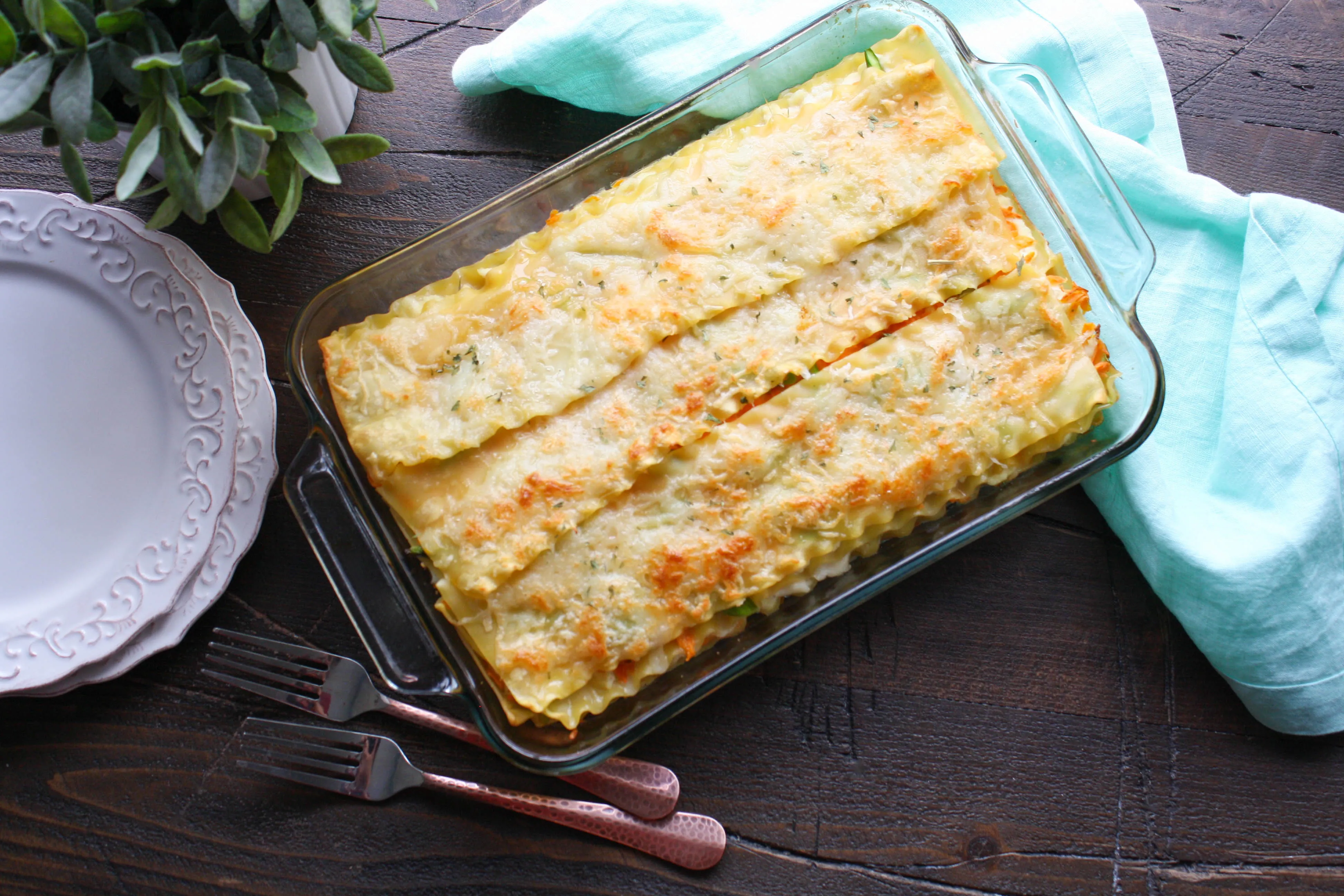 Asparagus and Sweet Potato Lasagna is a fabulous meal everyone will love. Asparagus and Sweet Potato Lasagna is creamy and colorful, and super tasty!