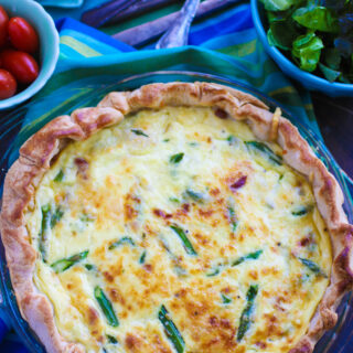 This Asparagus and Pancetta Quiche includes a flakey crust and great ingredients for a wonderful dish.