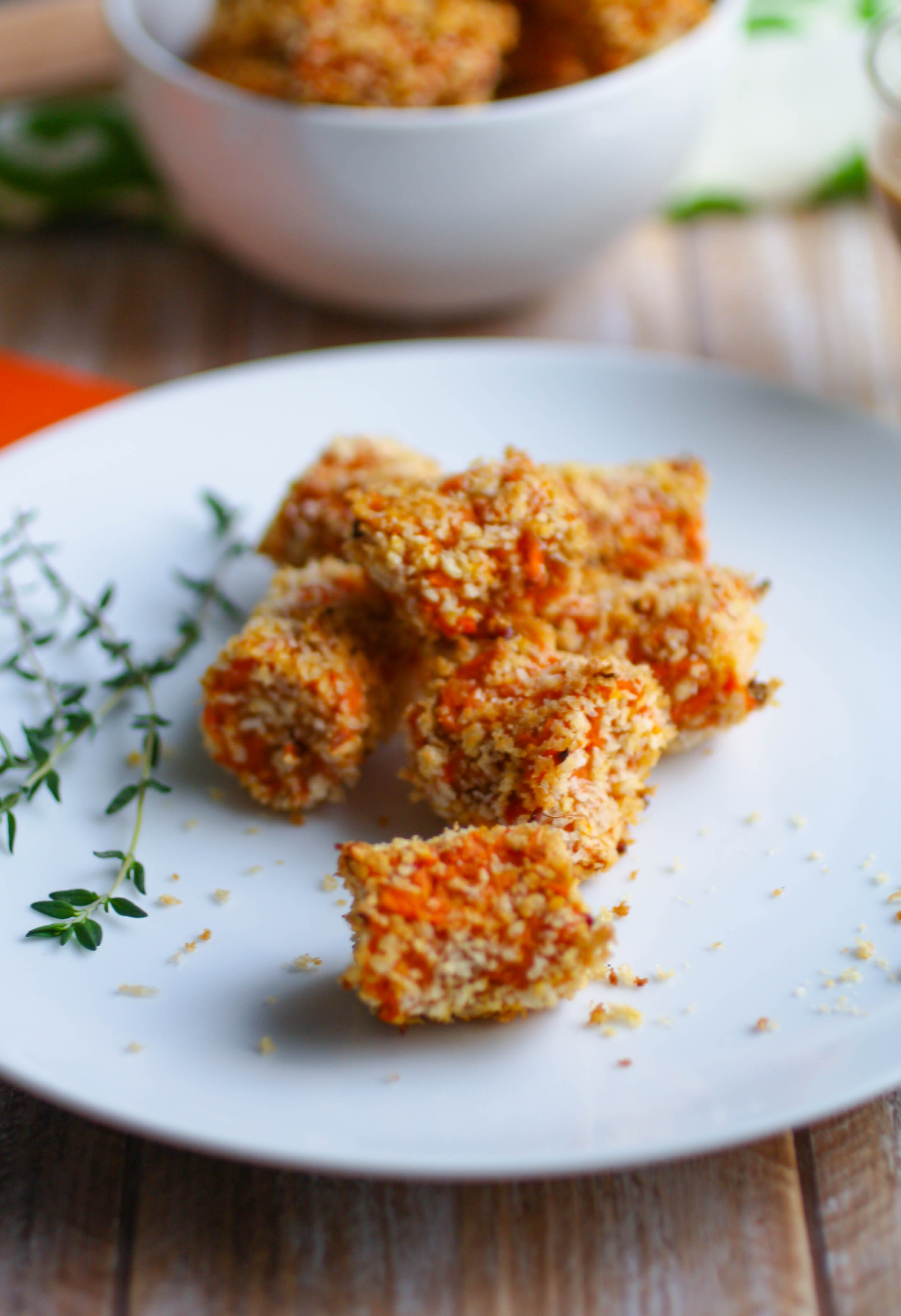 Bacon-Sweet Potato Tots with Maple Mustard Dip is a fabulous side dish for any meal, even for Thanksgiving! You'll love these tots as a side dish with just about any meal!