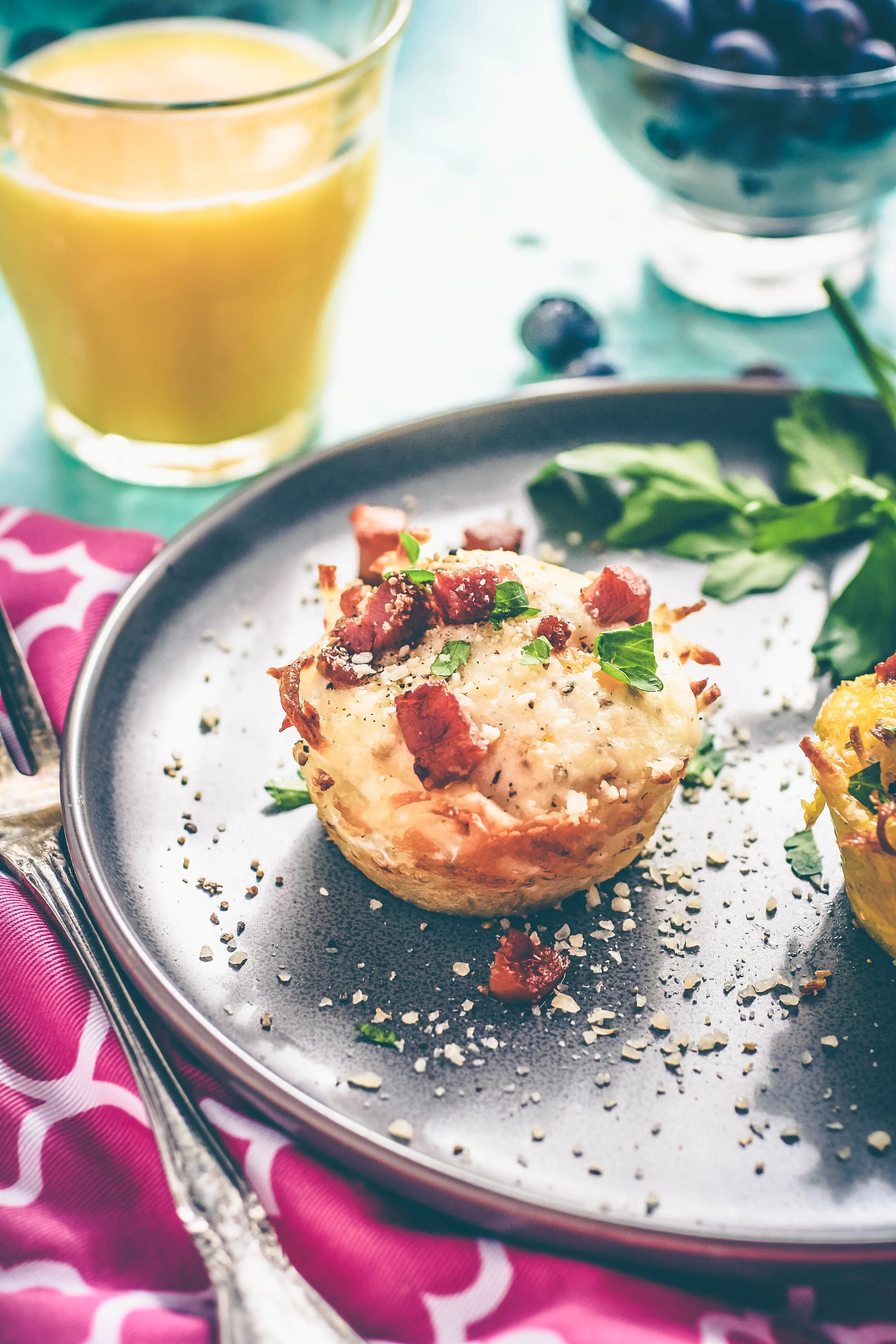 Baked Hash Brown Egg Cups with Parmesan and Pancetta are ideal for a great breakfast. Baked Hash Brown Egg Cups with Parmesan and Pancetta make a lovely meal.