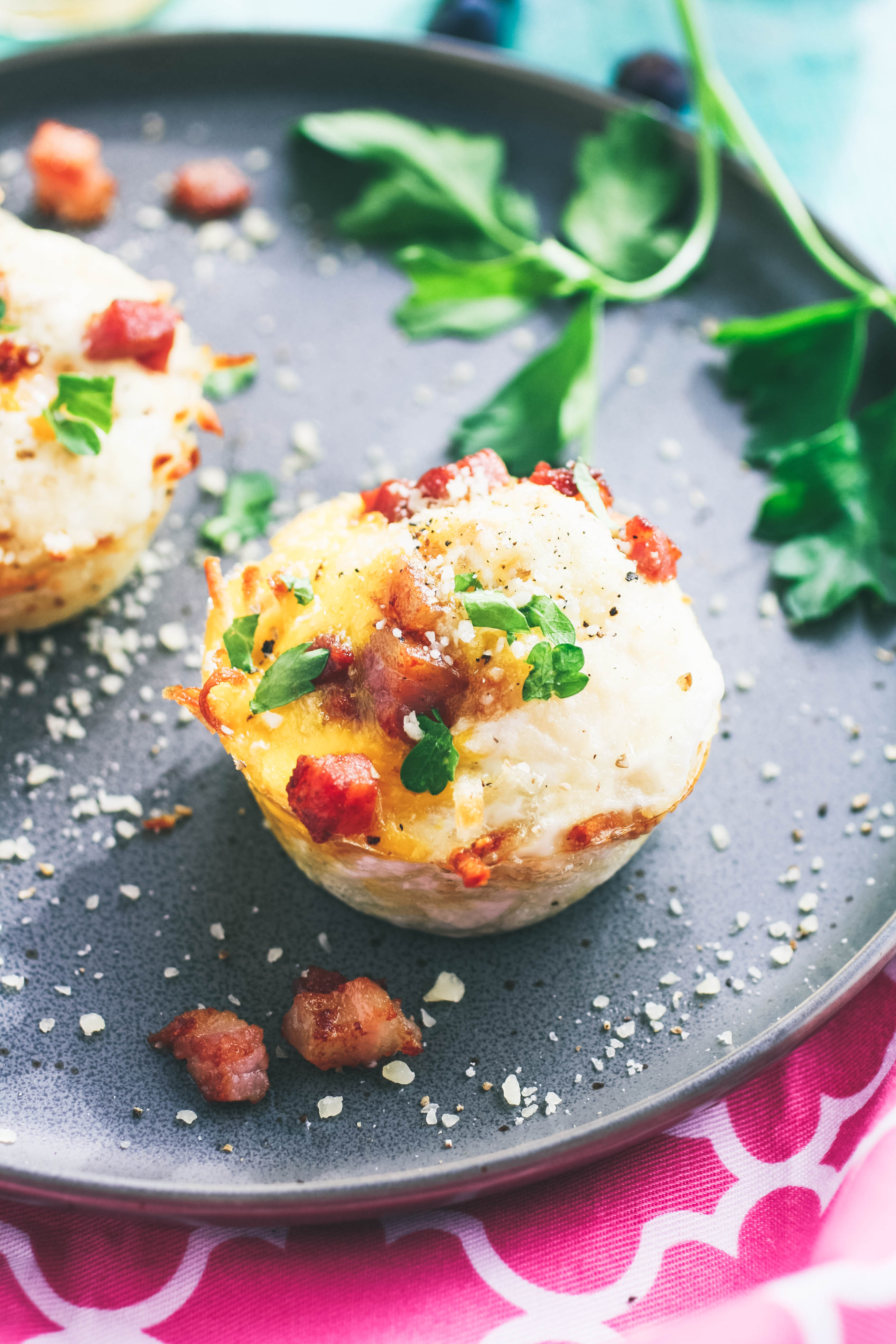 Baked Hash Brown Egg Cups with Parmesan and Pancetta-image