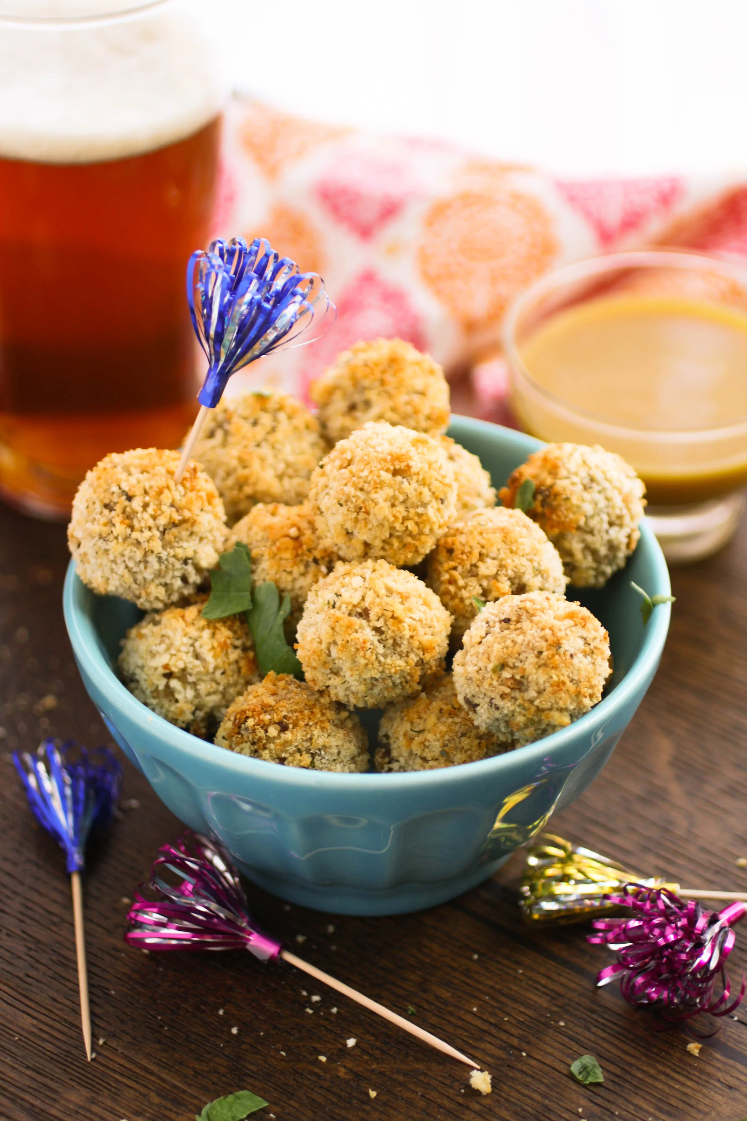 Baked Sauerkraut Balls are a fabulous snack! The flavors are fab and they bring a retro vibe to any party!