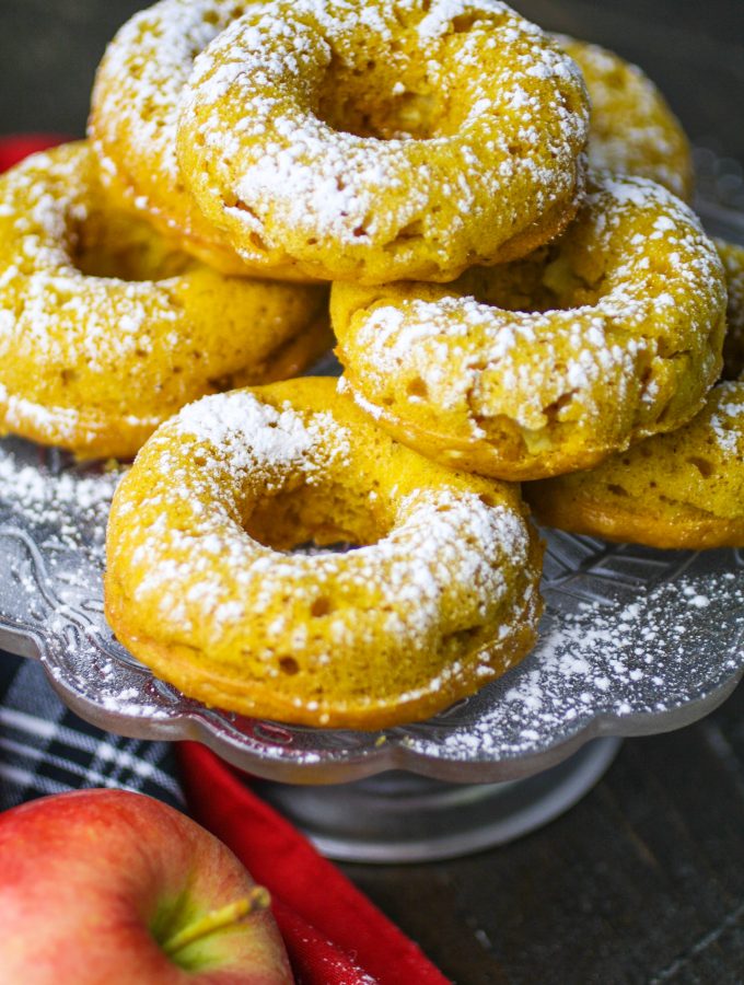 Baked Spiced Apple & Pumpkin Donuts are a sweet treat you'll love. Baked Spiced Apple & Pumpkin Donuts are easy to make for a fall treat.