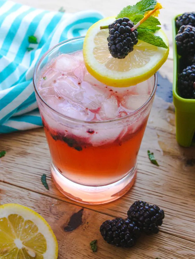 Blackberry Buck Cocktail is a fun, fruit-flavored drink. The color is so pretty!