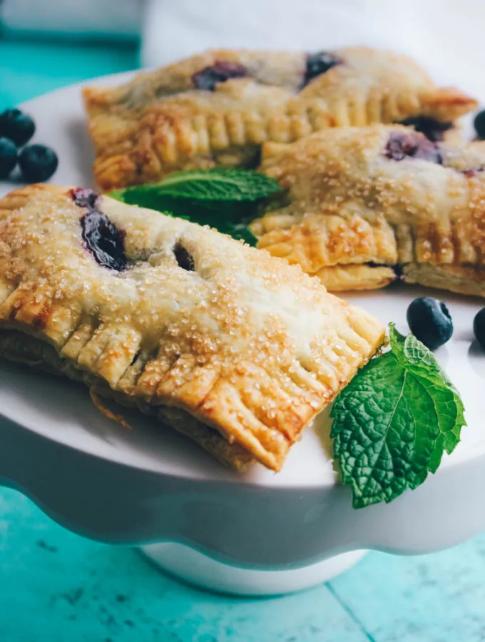 Blueberry Mint Hand Pies need to be on your summer "must-make" dessert list!