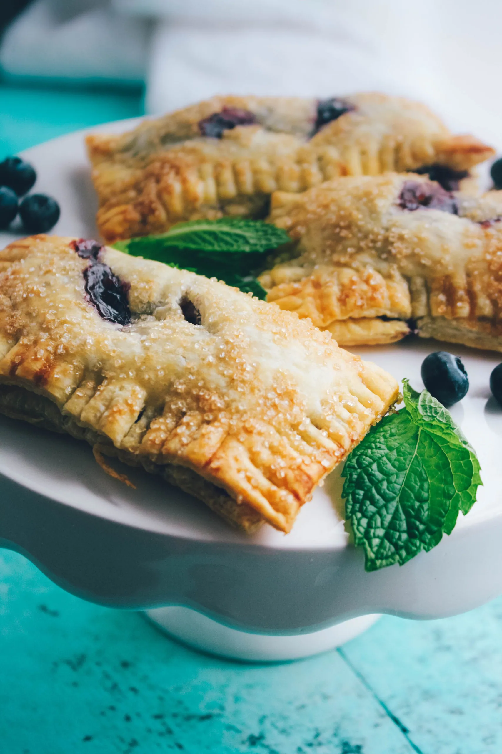 Blueberry Mint Hand Pies need to be on your summer "must-make" dessert list!