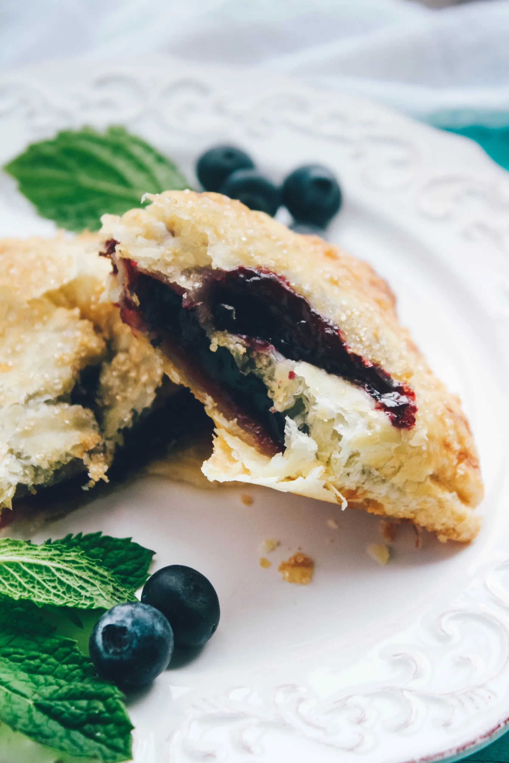 Blueberry Mint Hand Pies are a special treat for the season!