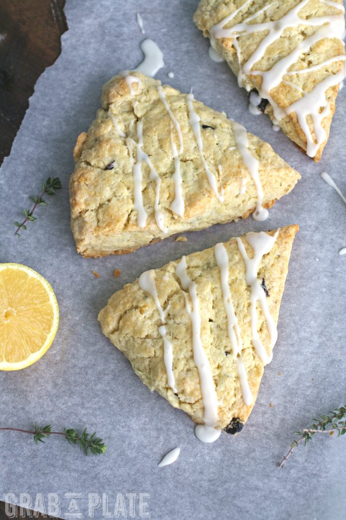 These Blueberry & Lemon-Thyme Scones will bring a little sunshine into your live!