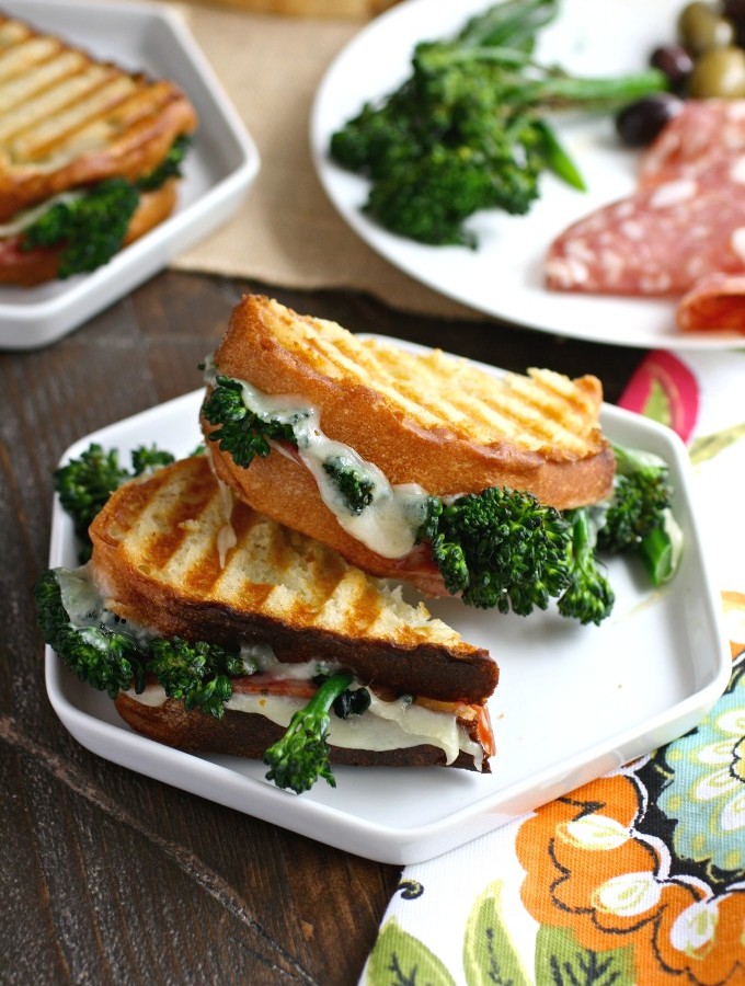 You'll love these hearty, tasty sandwiches! Try these Broccolini, Salami and Provolone Panini