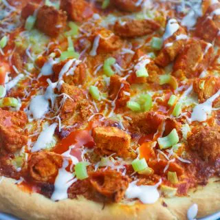 Buffalo Chicken Pizza is a fun take on a favorite meal! You'll love this Buffalo Chicken Pizza!