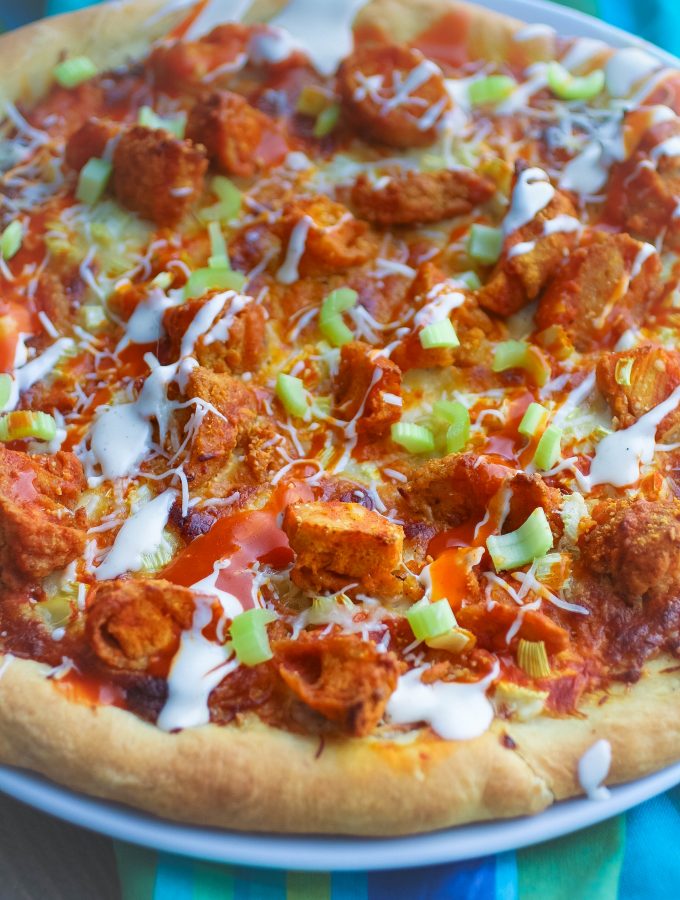 Buffalo Chicken Pizza is a fun take on a favorite meal! You'll love this Buffalo Chicken Pizza!