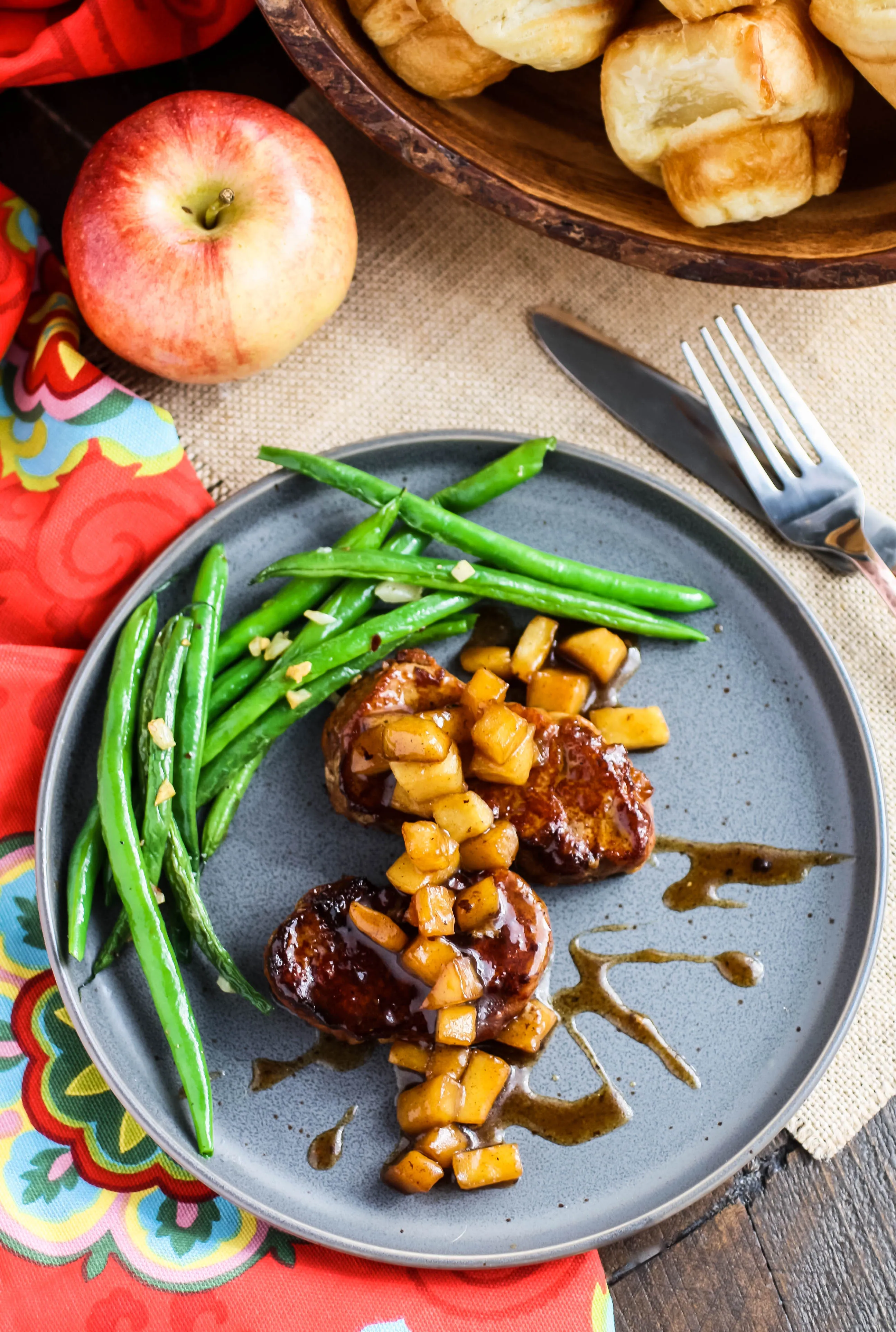 Caramel Apple Pork Medallions is a delightful dish. Caramel Apple Pork Medallions is an ideal meal option that's easy to make.
