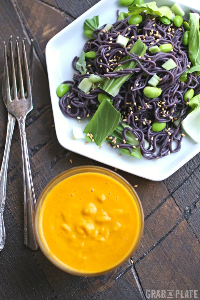 Dig in to Cold Noodle Salad with Carrot-Ginger Dressing -- perfect when you're short on time!