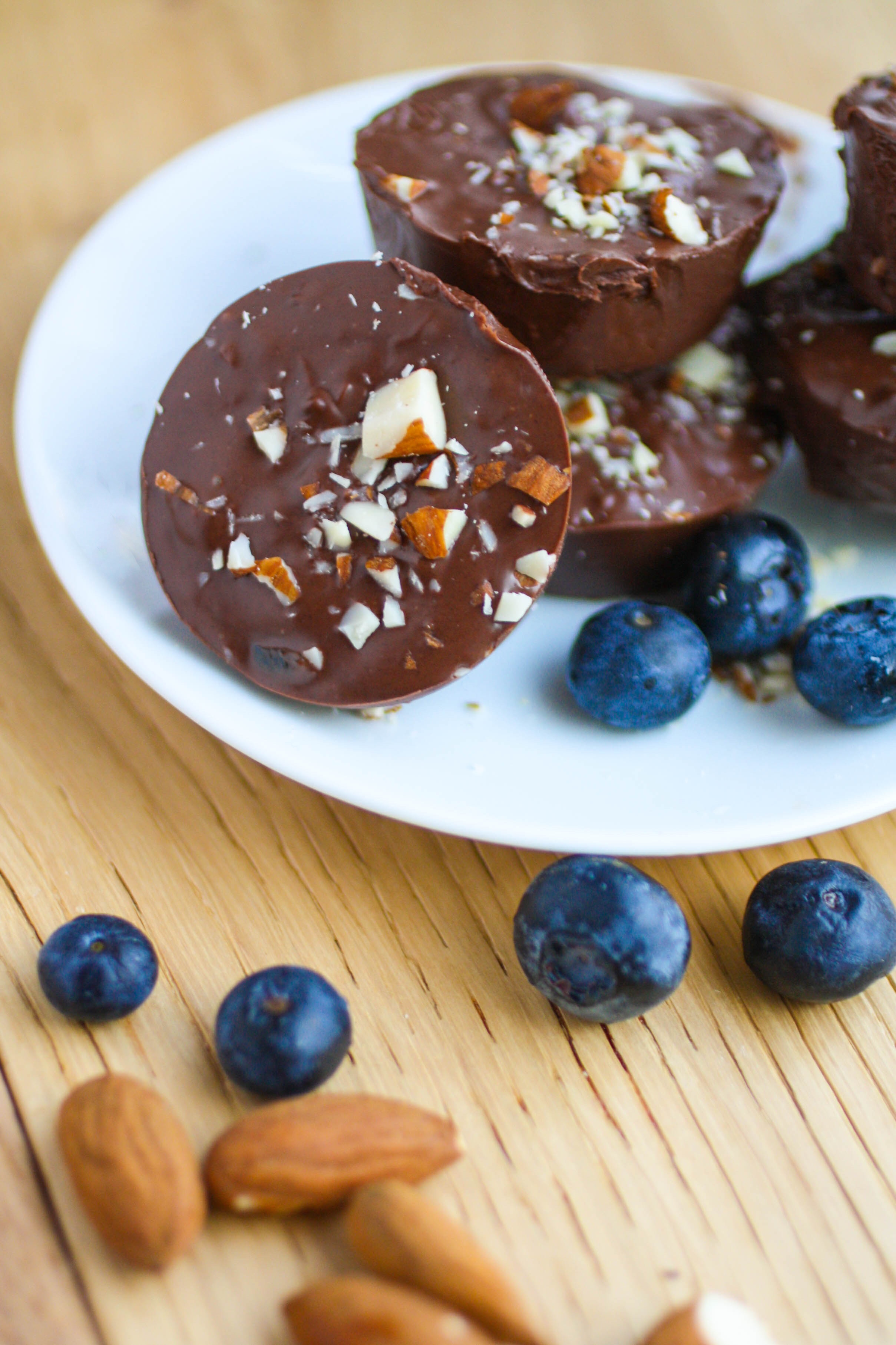 Chocolate Almond Blueberry Bites will satisfy your sweet tooth. These candies are really easy to make!
