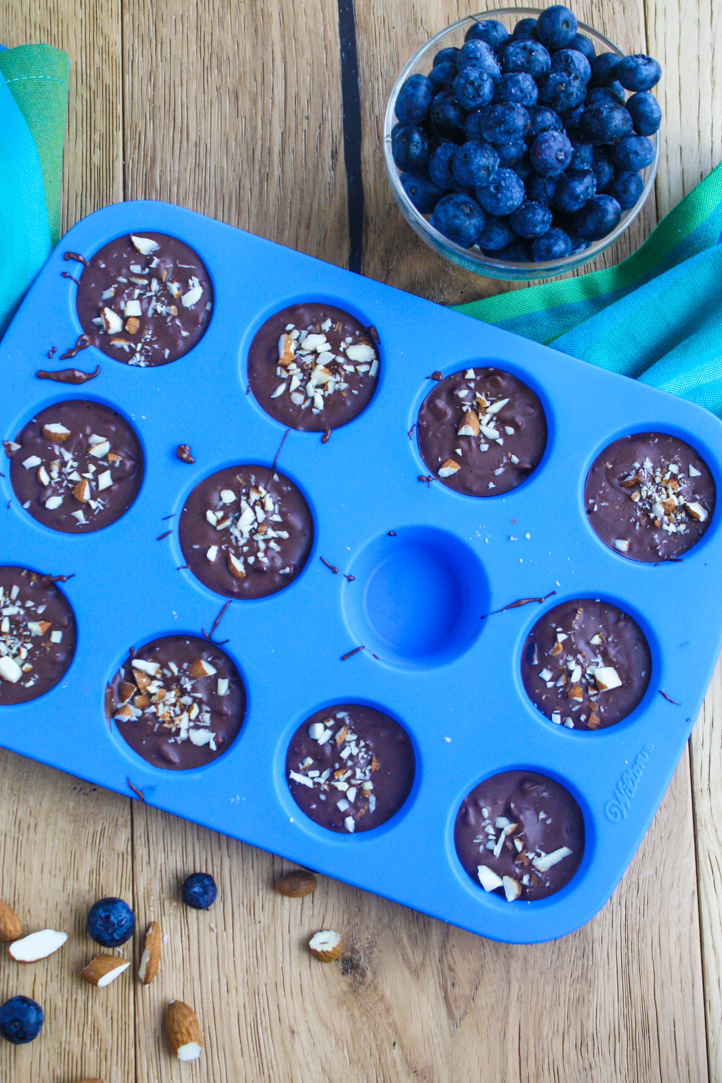 Chocolate Almond Blueberry Bites are a fun candy to make. They're so tasty for a great treat!