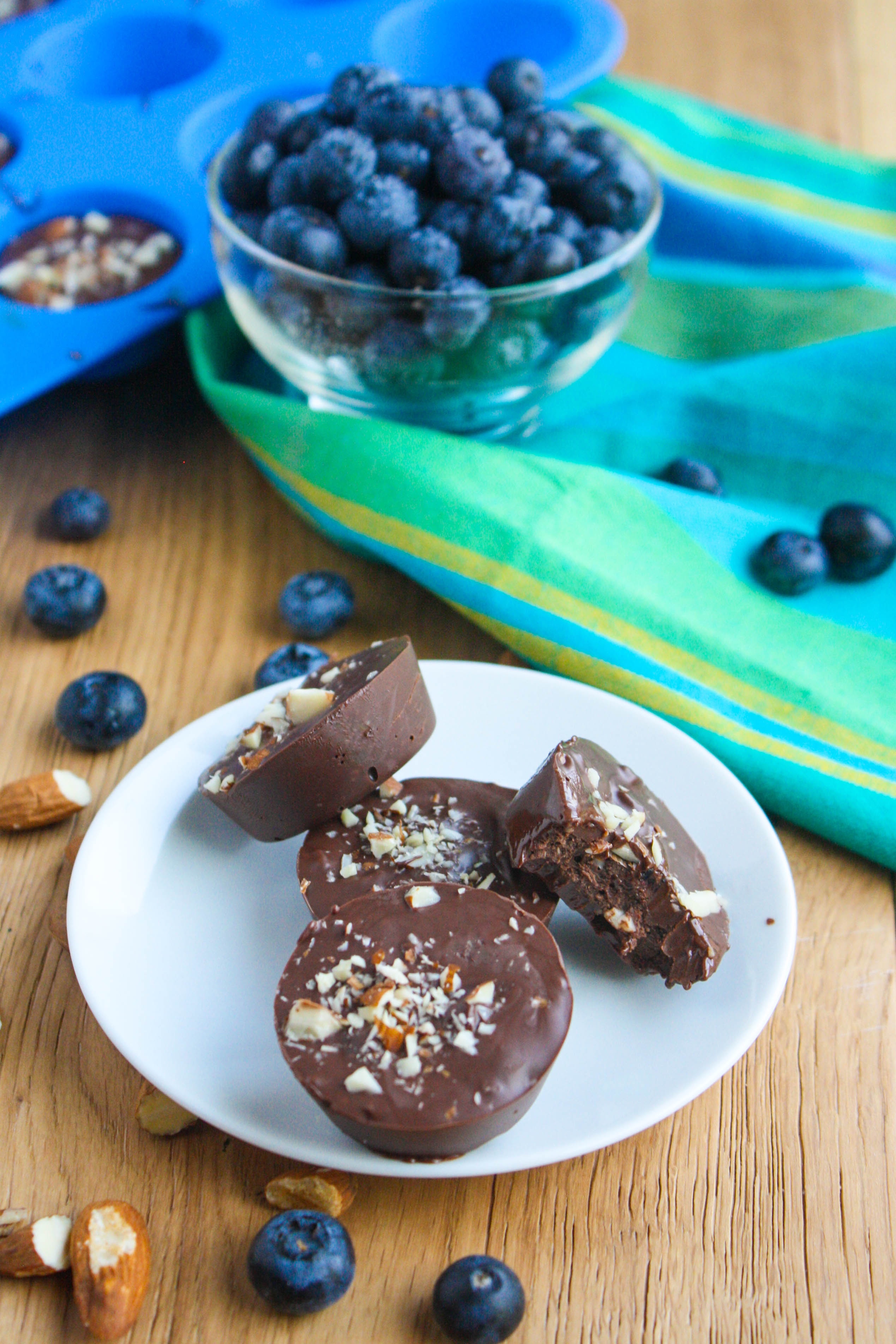 Chocolate Almond Blueberry Bites are a fun candy you'll love for a small treat. These chocolates are easy to make, too!