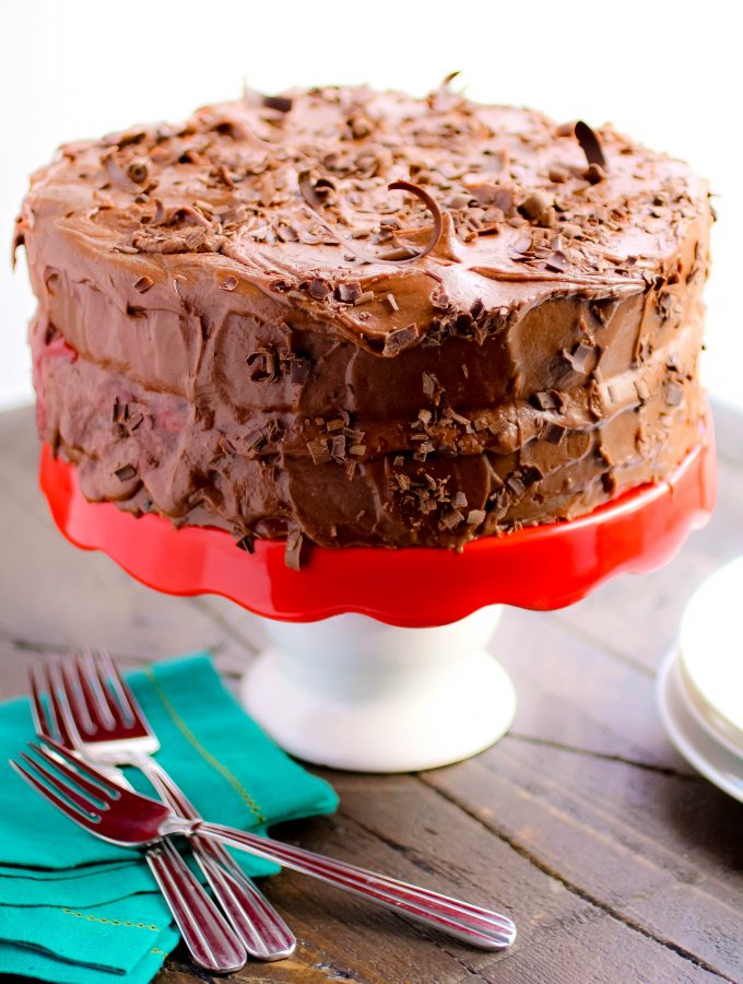 Chocolate Salad Dressing Cake with Cherries and Chocolate Buttercream Frosting is a decadent treat. Make Chocolate Salad Dressing Cake with Cherries and Chocolate Buttercream Frosting for a special occasion.