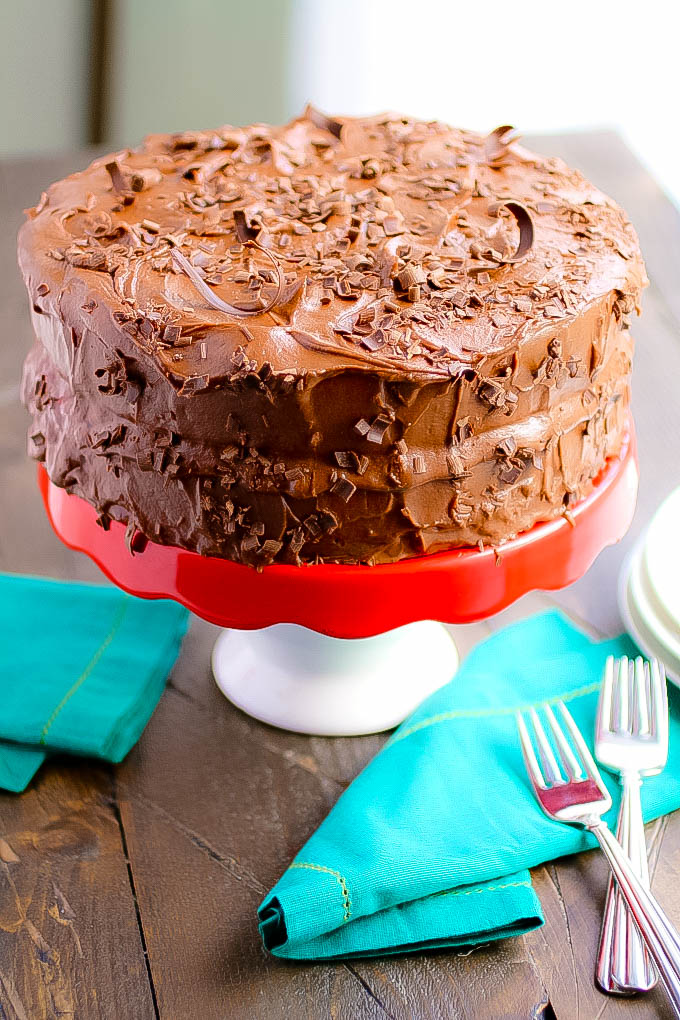 Chocolate Salad Dressing Cake with Cherries and Chocolate Buttercream Frosting is a delight for your next dessert. Chocolate Salad Dressing Cake with Cherries and Chocolate Buttercream Frosting is easy to make and so elegant.