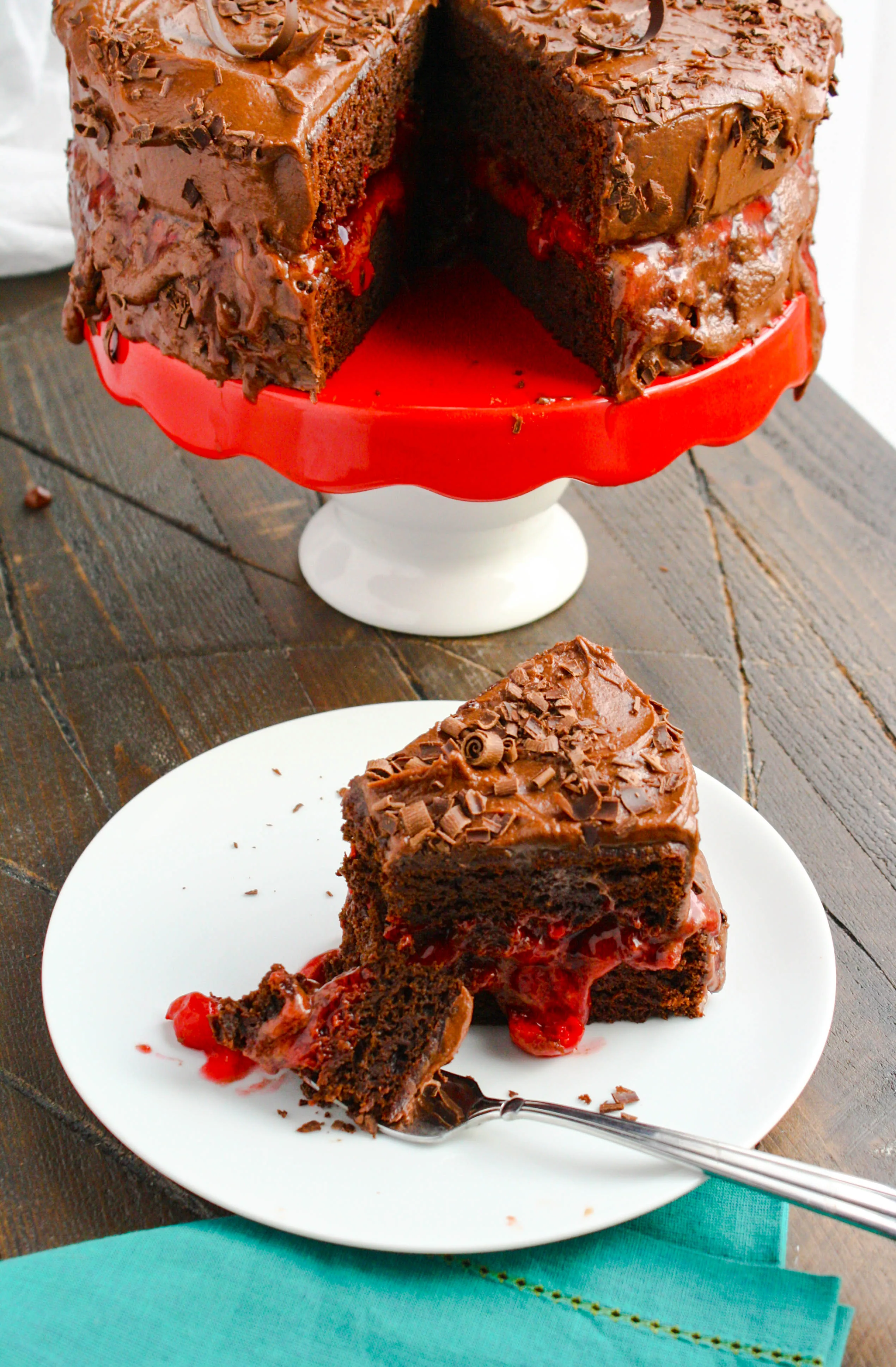 Chocolate Salad Dressing Cake with Cherries and Chocolate Buttercream Frosting is such a treat for a special occasion dessert. Chocolate Salad Dressing Cake with Cherries and Chocolate Buttercream Frosting is a lovely dessert.