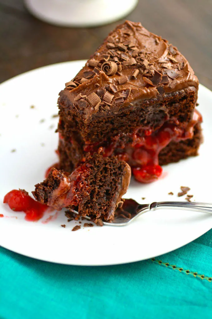 Chocolate Salad Dressing Cake with Cherries and Chocolate Buttercream Frosting is a dessert you need at your next special occasion. Chocolate Salad Dressing Cake with Cherries and Chocolate Buttercream Frosting makes a terrific dessert!