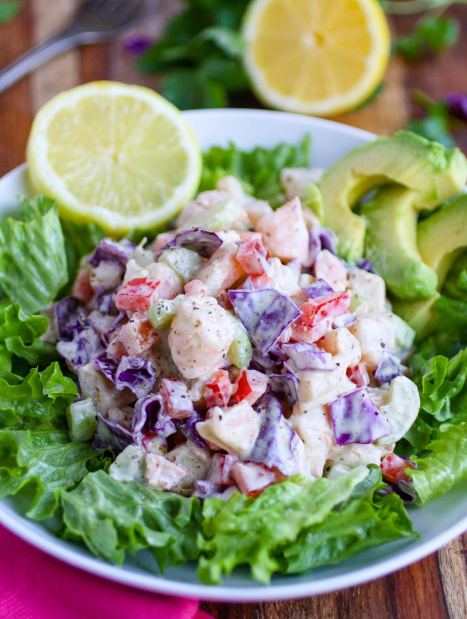 Chopped Shrimp Remoulade Salad is vibrant and tasty. Chopped Shrimp Remoulade Salad is a great dish to serve this winter!