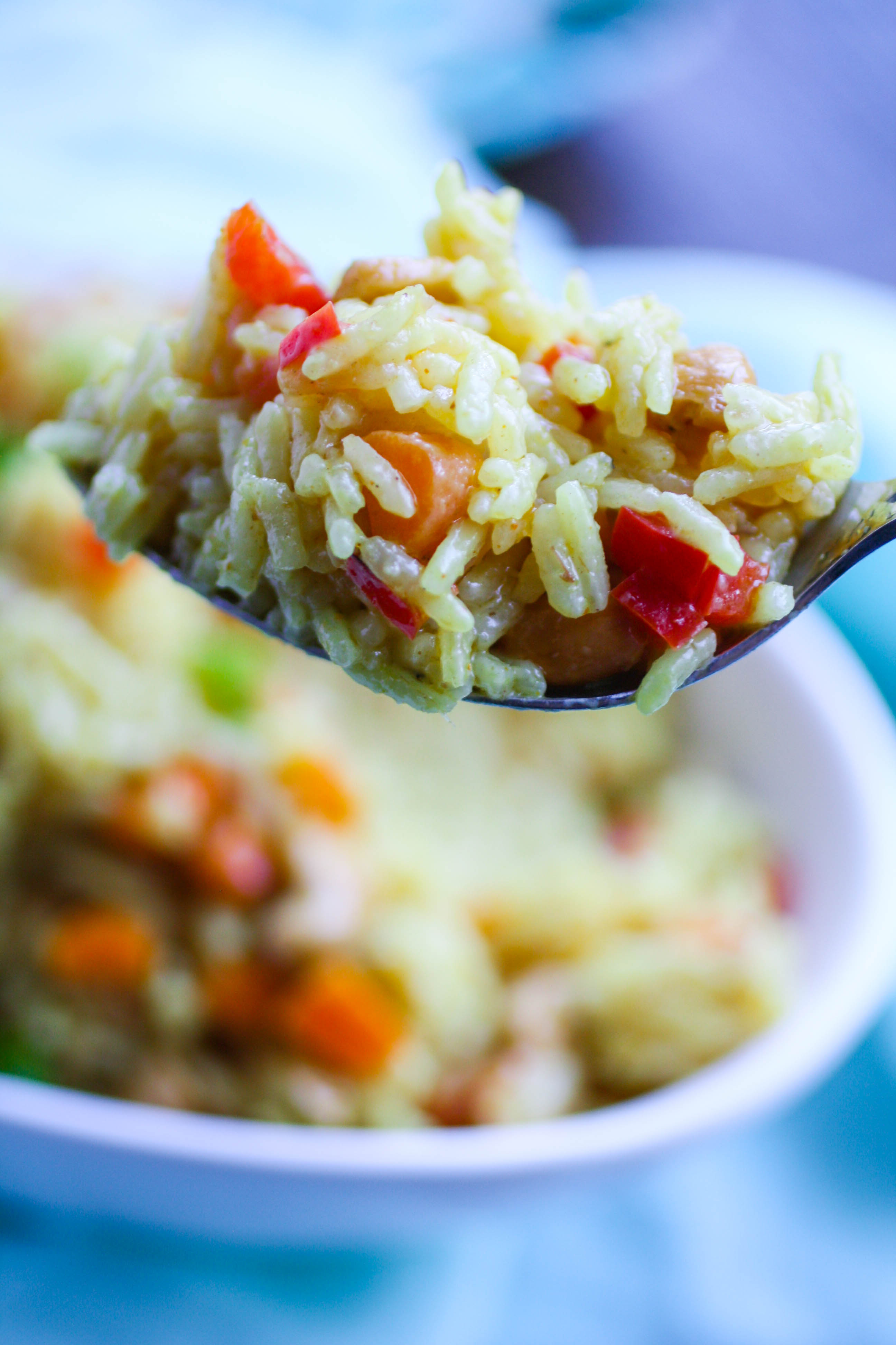 Coconut Carrot and Cashew Rice Pilaf is a side dish to dig into! You'll love the flavors in this rice pilaf!