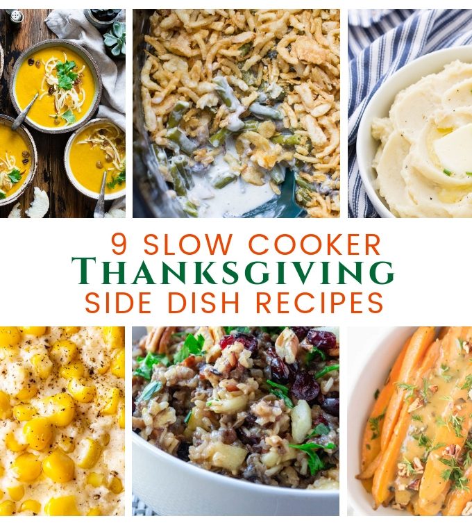 9 Slow Cooker Thanksgiving Side Dish Recipes will help with your Thanksgiving meal! 9 Slow Cooker Thanksgiving Side Dish Recipes are space-saving ideas for prepping dinner!