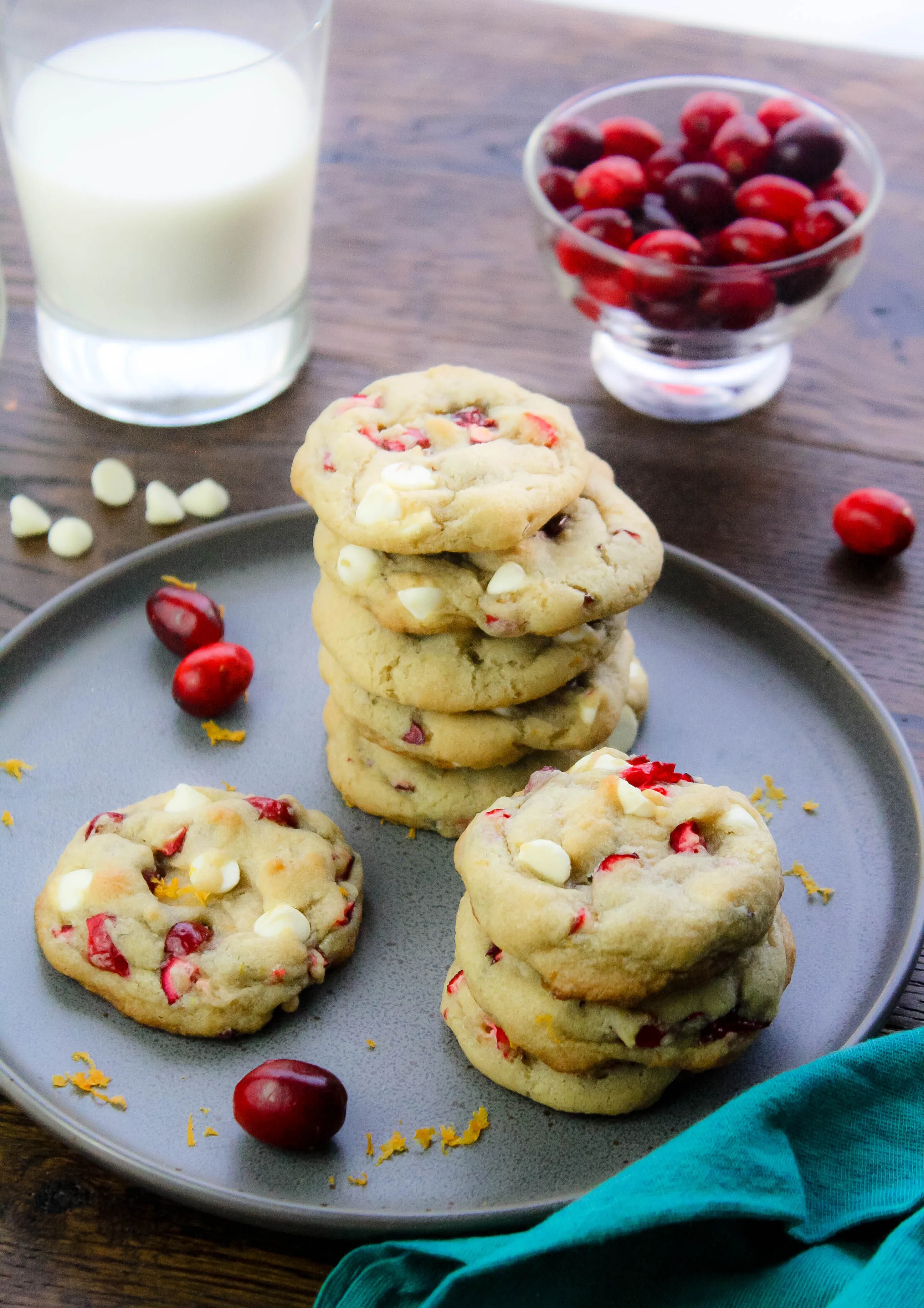 Cranberry-Orange White Chocolate Chip Cookies are super-tasty and great for the season! Cranberry-Orange White Chocolate Chip Cookies should be on your list to make!