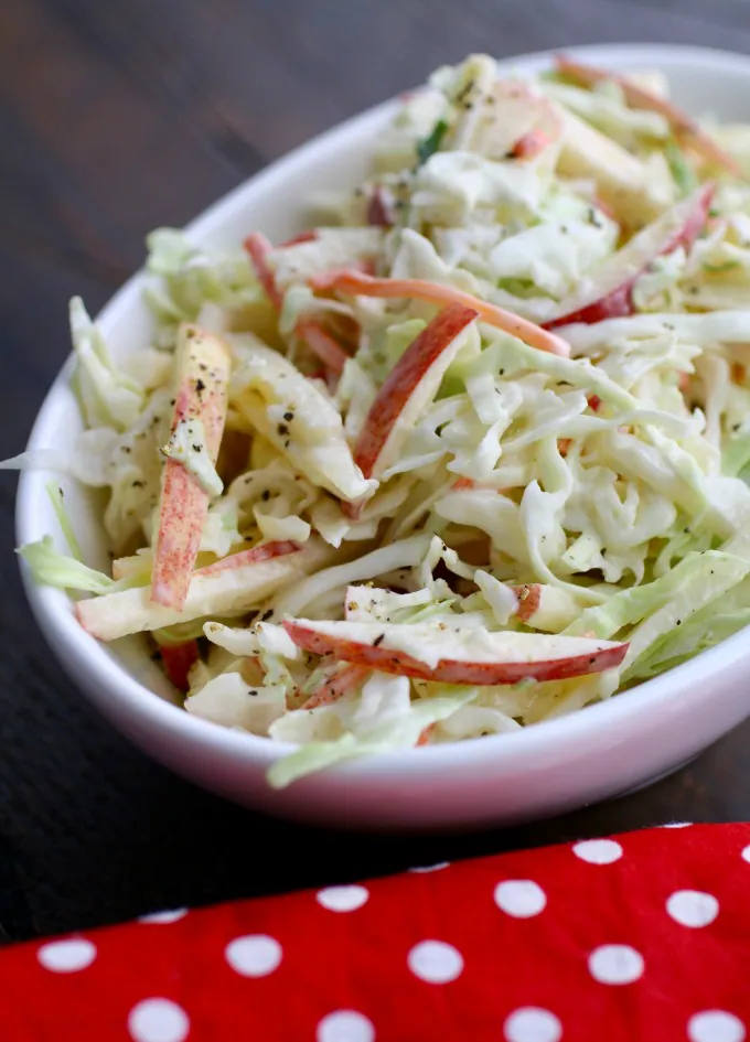 Top your sandwich with Creamy Cabbage-Apple Slaw, or serve it on the side. But don't leave it out!